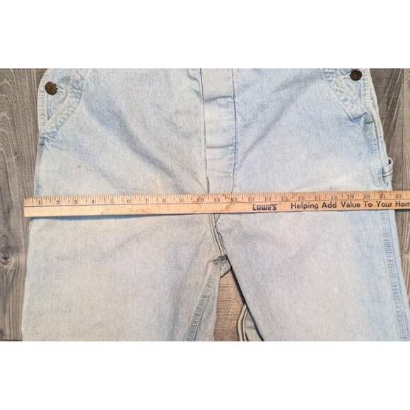 VTG GAP Overalls Mens Large Denim Paint Grunge Work Hippie Y2K Boho Jean Relaxed - Picture 6 of 14